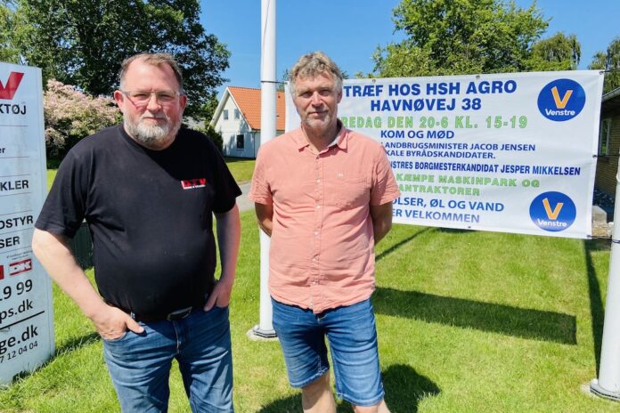 Henrik Sloth og Asger Brorsen, Venstre kandidater i Mariagerfjord, opfordrer til at stemme på aktive lokalpolitikere, der handler.