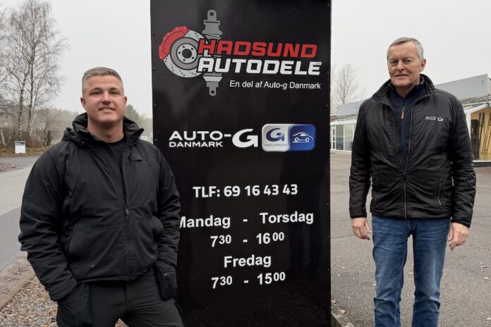 Auto-G Hadsund butik og lager med reservedele til biler.