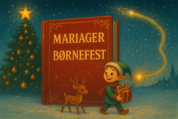 Børn og familier deltager i Julekugle-Jagten i Mariager med gaver og julehygge