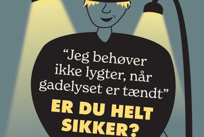 Cyklist uden lys i mørke skaber utryghed for trafikanter.