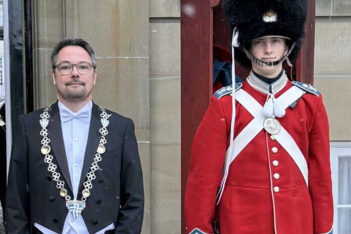 Jesper Skov Mikkelsen deltog i nytårstaffel på Amalienborg hos Kongeparret og repræsenterede Mariagerfjord Kommune i årets begyndelse.