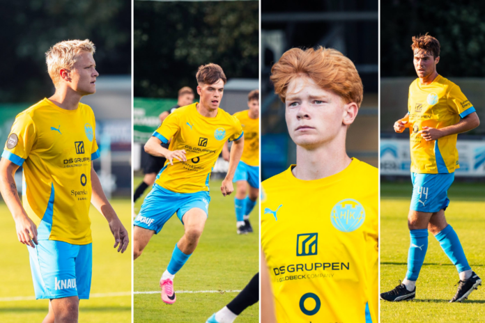 August Breum, Lucas Støvring, Jeppe Jellesen og Malthe Wangsøe fik officiel debut for Hobro IKs førstehold i pokalkampen mod Vendsyssel FF.
